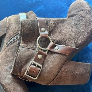 Brown Falcon High Heels